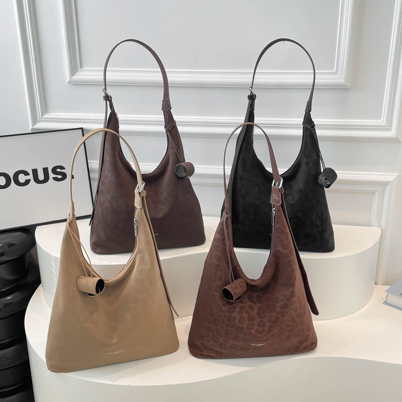 2025 new women's winter fashion high-end large capacity synthetic leather handbag, casual simple classic work shoulder bag, college student cross