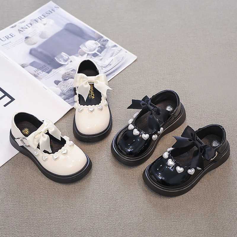 Fashion Girls Shoes Spring New Kids Leather Shoe Anti Slip Mary Jane Shoes Soft Soled Girls Casual Shoe Simple Womens ShoesT251101