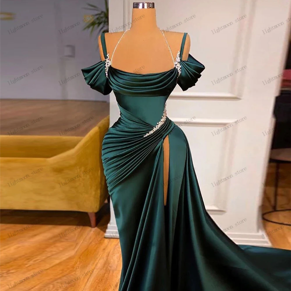 Classic Evening Dress Elegant Prom Dress Boat Neck Ball Gowns Off The Shoulder Sexy Robes Glamorous Vestidos De Customized