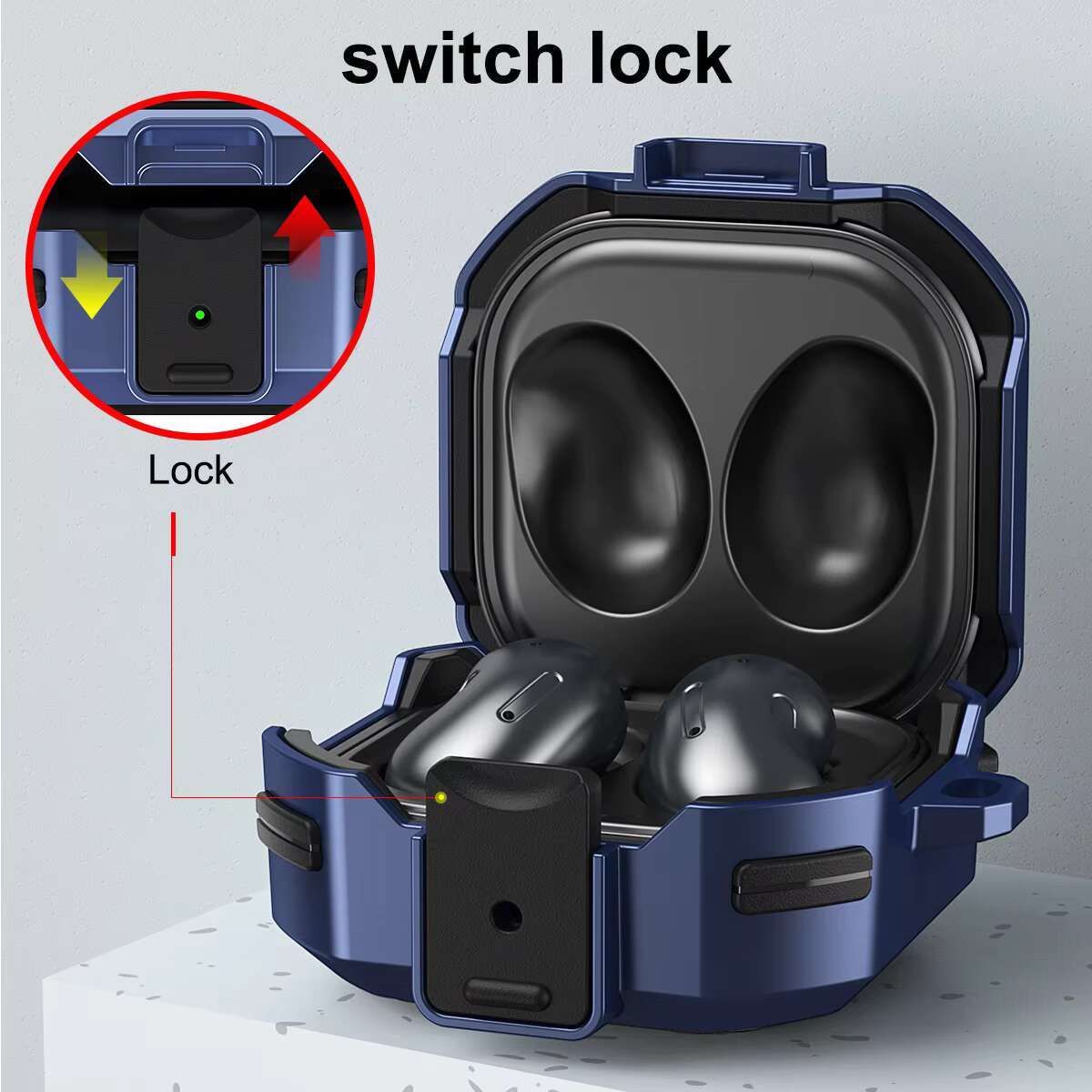 Cool Mech Style Full Protection Earphone Case for Live FE Shockproof Wireless Headset Cover Funda Armor