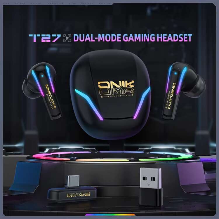 T27 Dual Mode Cool Wireless Earphone with