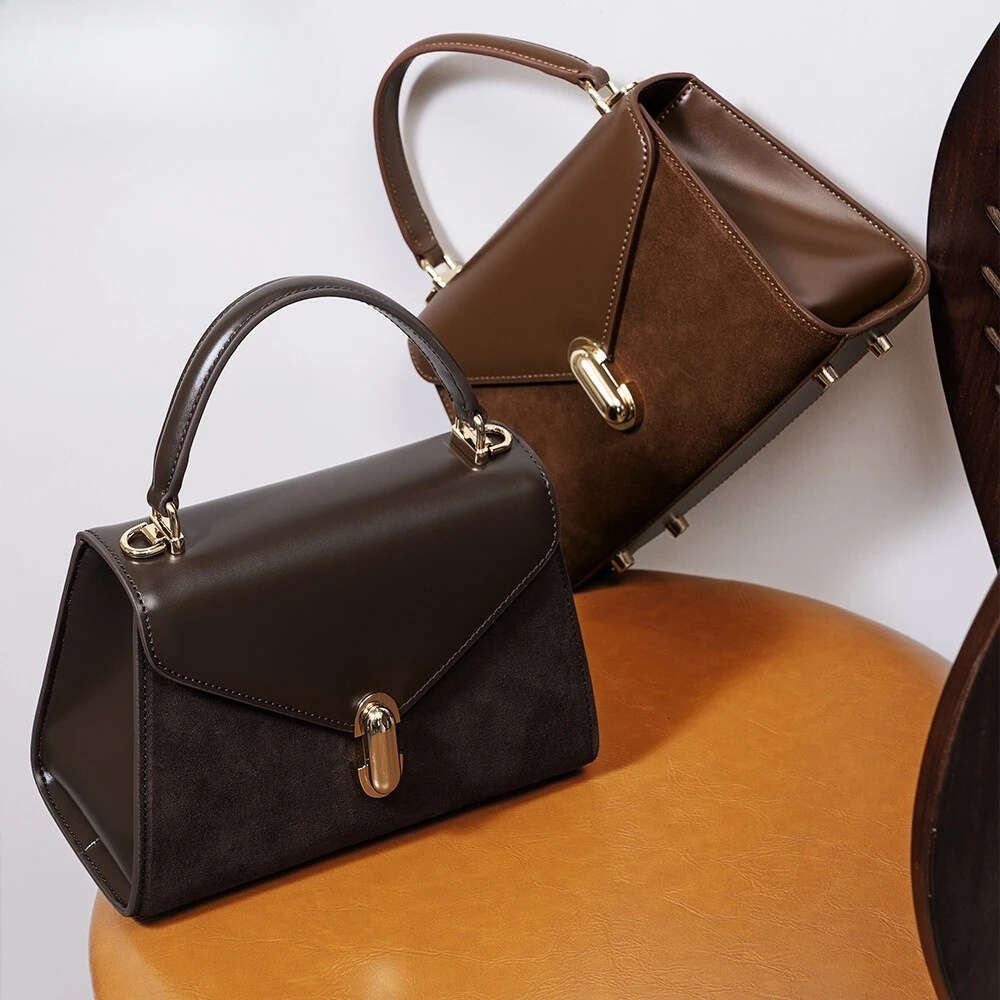 Luxury Bag Designer Designer Woman Handbag Suede Patchwork Leather Mini Shoulder Bag Small Square New In Winter Purse