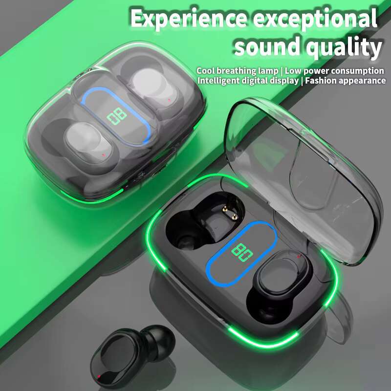 Original Y90 Mini In-Ear Earbuds True Wireless TWS Headphones Cool LED Lights Low Latency HIFI Gaming Headsets Battery Indicator