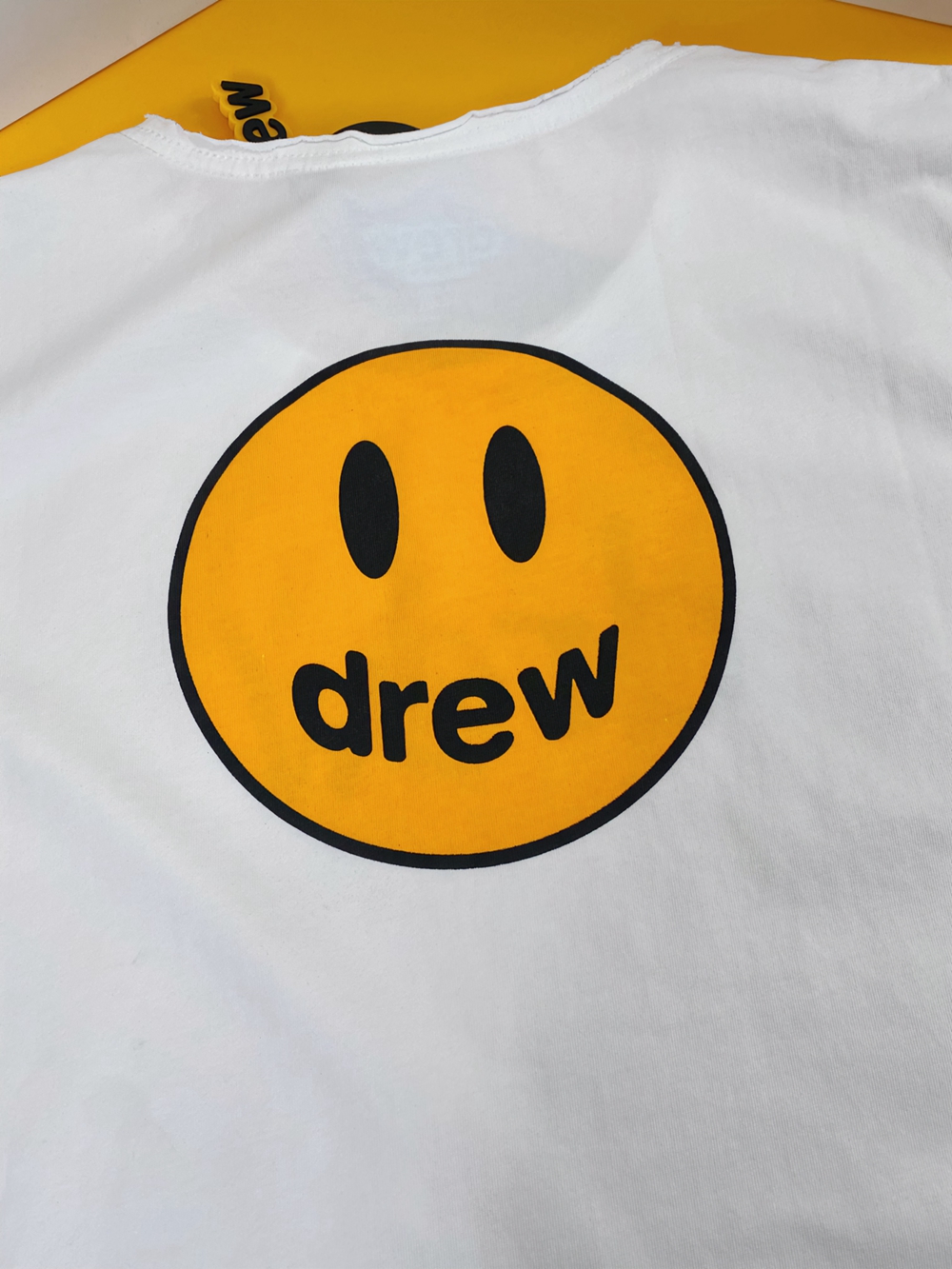 DREW HOUSE Tshirt Smiley Face Bieber DREW Loose Sleeveless Vest White T-shirts