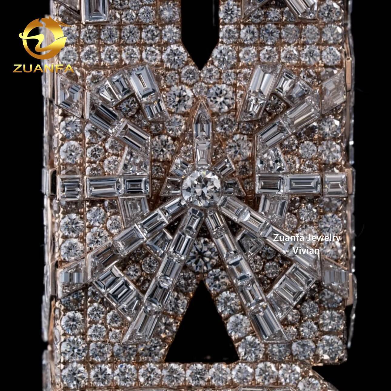 Custom Luxury Fashion Hip Hop VVS Moissanite Pendant Sterling Silver 925 Fine Jewelry with Iced Out Moissanite Letter Pendant