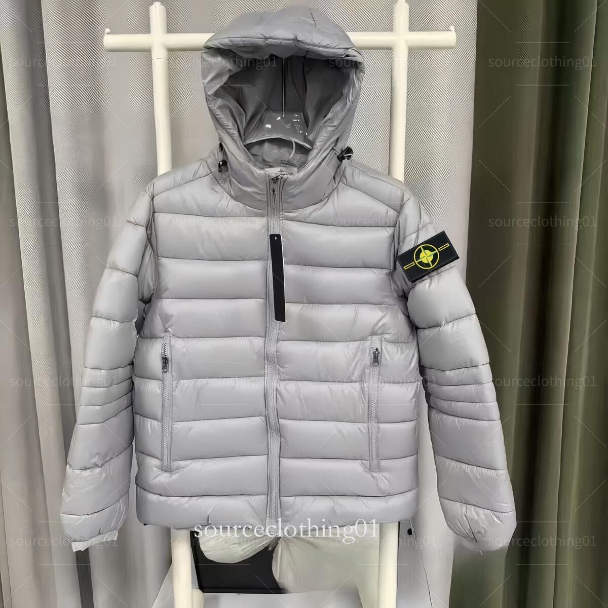 Stone Jacket Islandae Coat Winter Luxurious Tracksuit Mens Puffer Stone Jacket Designer Topstoney Jacket Embroidery Badge Stoney Top Stoney Asian Size S-3Xl e98