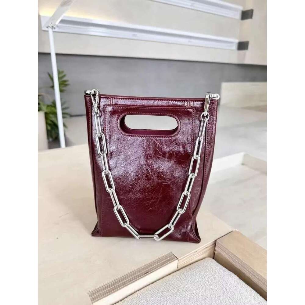 Women's Bags Designer Chain Cowhide Office Ladies Party Handbag Genuine Leather Women Casual Crossbody Bag Totes Strap Shoulder Bags