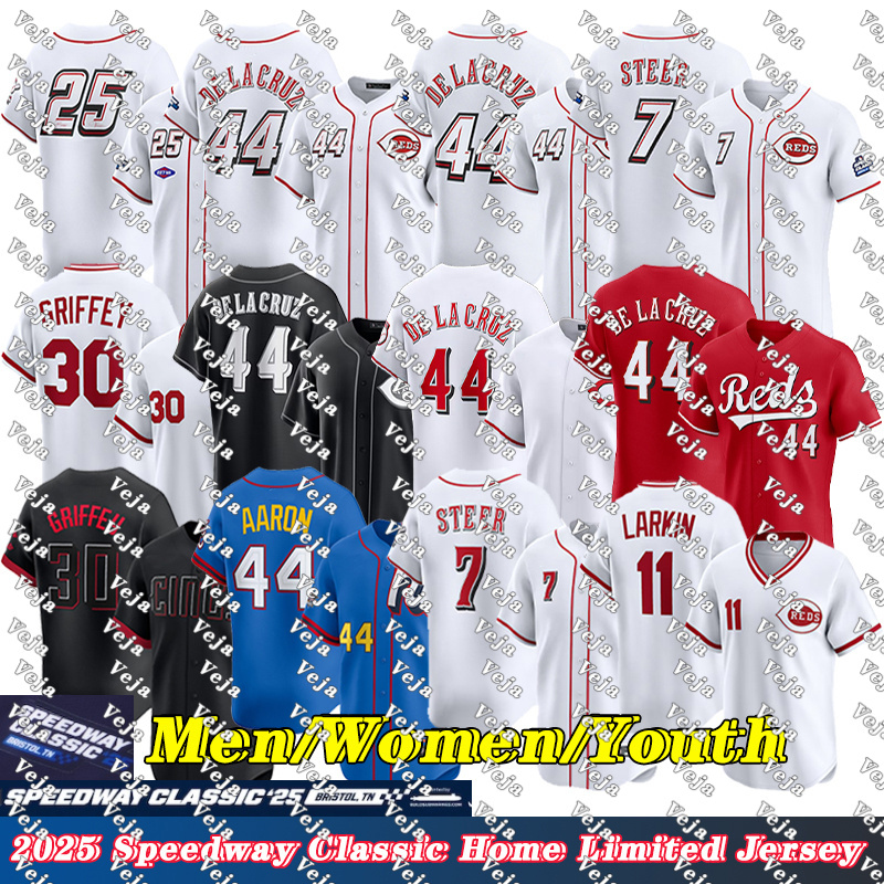 44 Elly De La Cruz Baseball Jersey Joey Votto Cincinnaticity Reds jersey #29 Friedl #7 Steer #9 McLain #21 Greene jersey