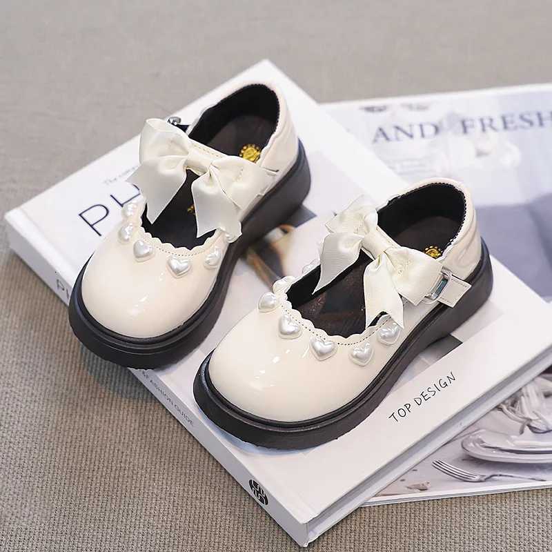 Fashion Girls Shoes Spring New Kids Leather Shoe Anti Slip Mary Jane Shoes Soft Soled Girls Casual Shoe Simple Womens ShoesT251101