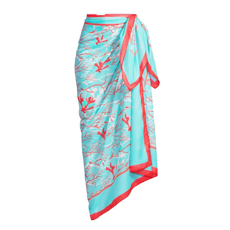 New Bikini Hanging Neck Printed Split Swimsuit Set for Women