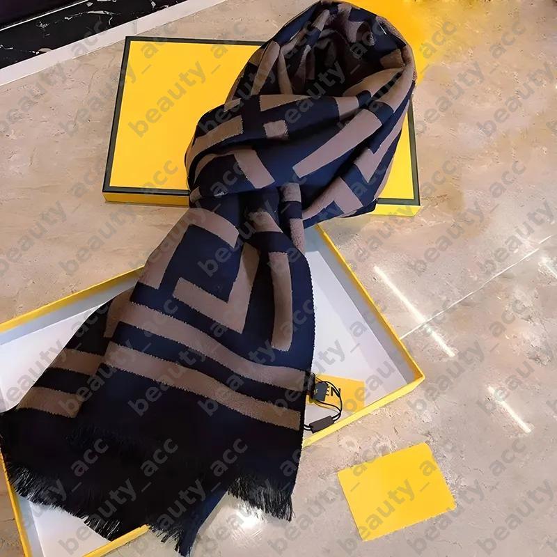 Luxury Designer Scarf Women's Fashion Classic Full Letter Wool Scarf High Quality Suitable For Christmas Gift Winter Warm Soft Long Shawl Scarf With Box