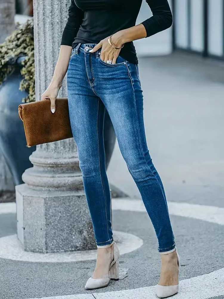 Women Stretchy Skinny Jeans Lady High Waist Vintage Pencil Long Pants Girls Leggings Straight Leg Fashion Casual Daily Trousers J251031