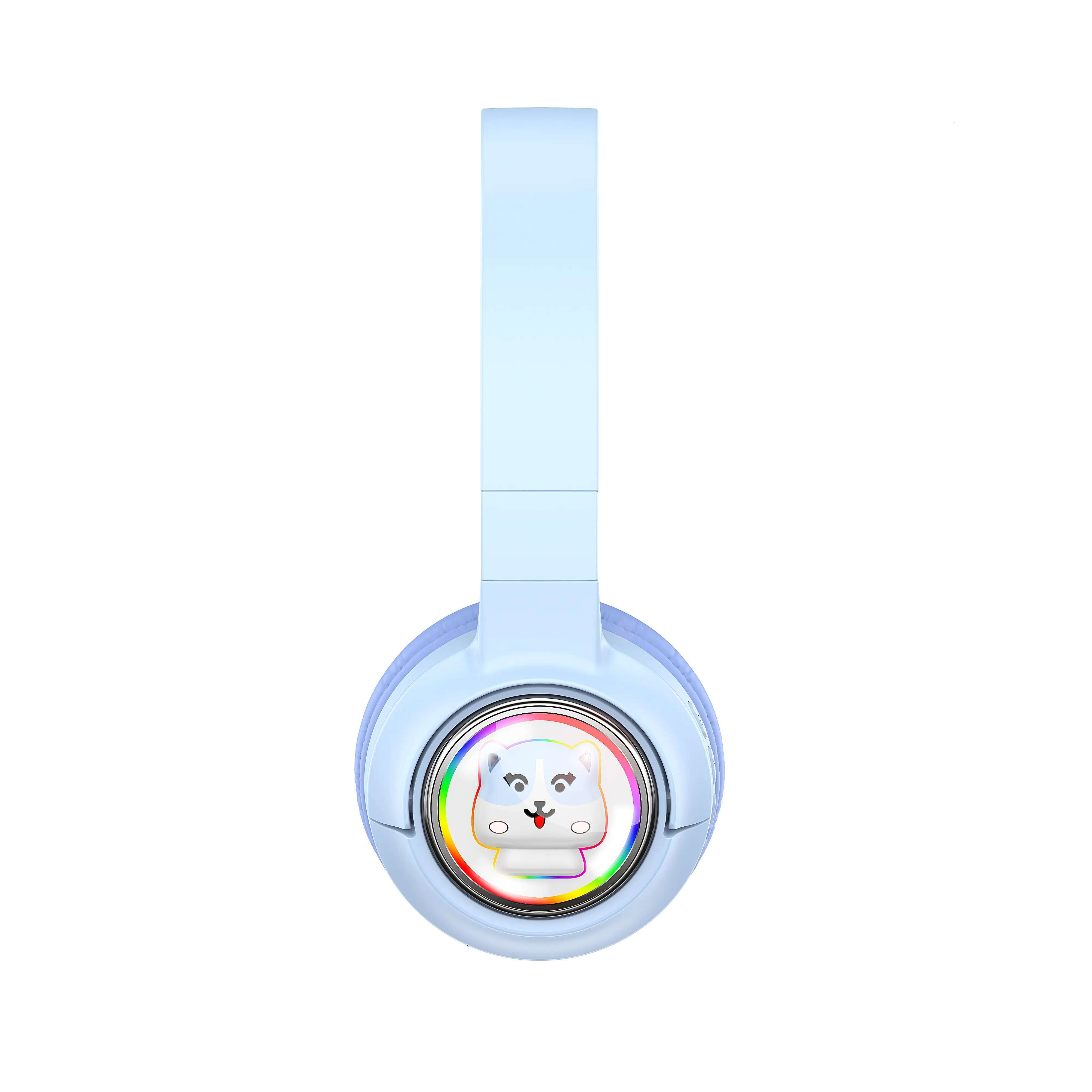 Hot Sale Headwear Headphones Cute Blue tooth Wireless Earphones Music Stereo Headset for Kids Gilds Boys