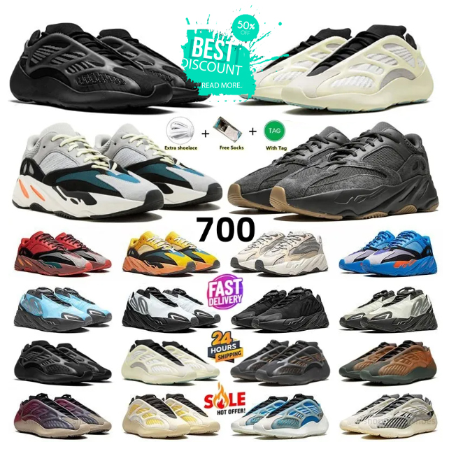 YZ shoe Designer Sneakers trainers 700 sneakers designer running shoes 700s mens women Triple Black Mauve Fade Carbon chaussure Cream Stone outdoor sports trainers