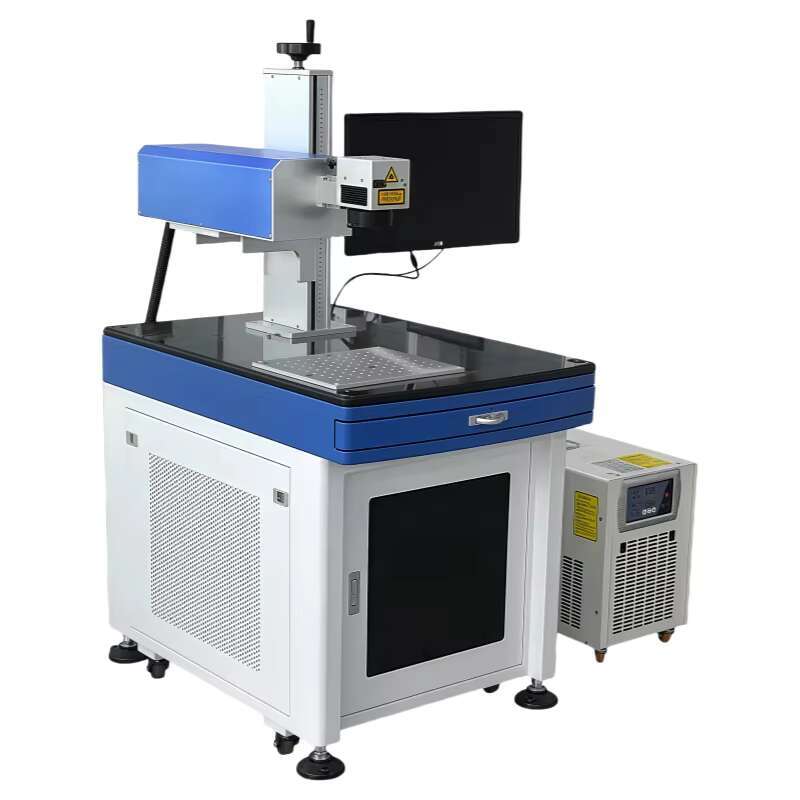 UV-10 10W UV Laser hine 355nm with 150mm Lens Water Chiller for Marking Bluetooth Headphones