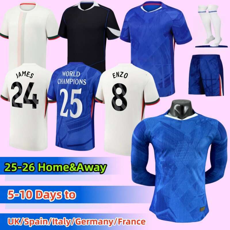 25 26 Soccer Jerseys Cfc Cole Palmer Jadon Sancho Enzo Fernandez Marc Cucurella Mykhailo Mudryk Caicedo 2025 2026 chelsesFootball Shirt kit kids