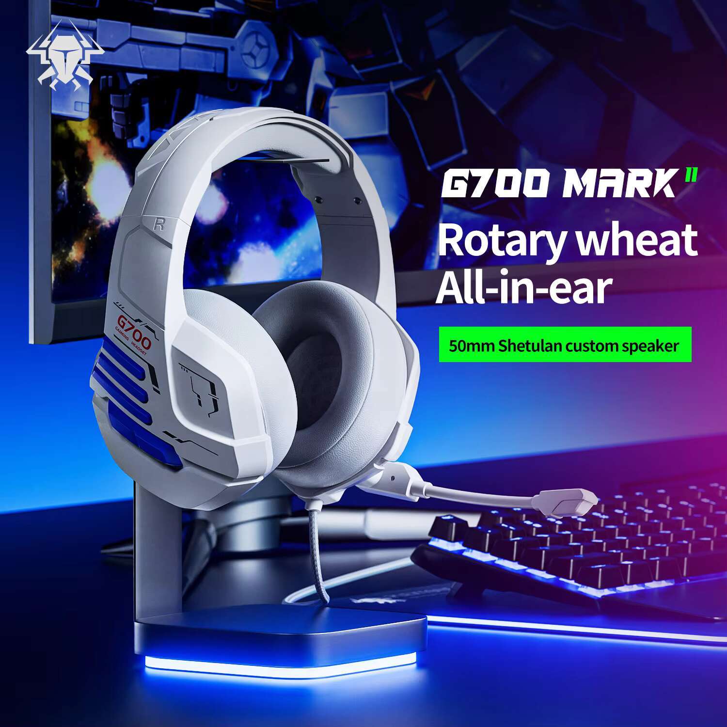 Plextone New G700 Cool Design Great Sound Headset Mic Gaming Headphones With Mute