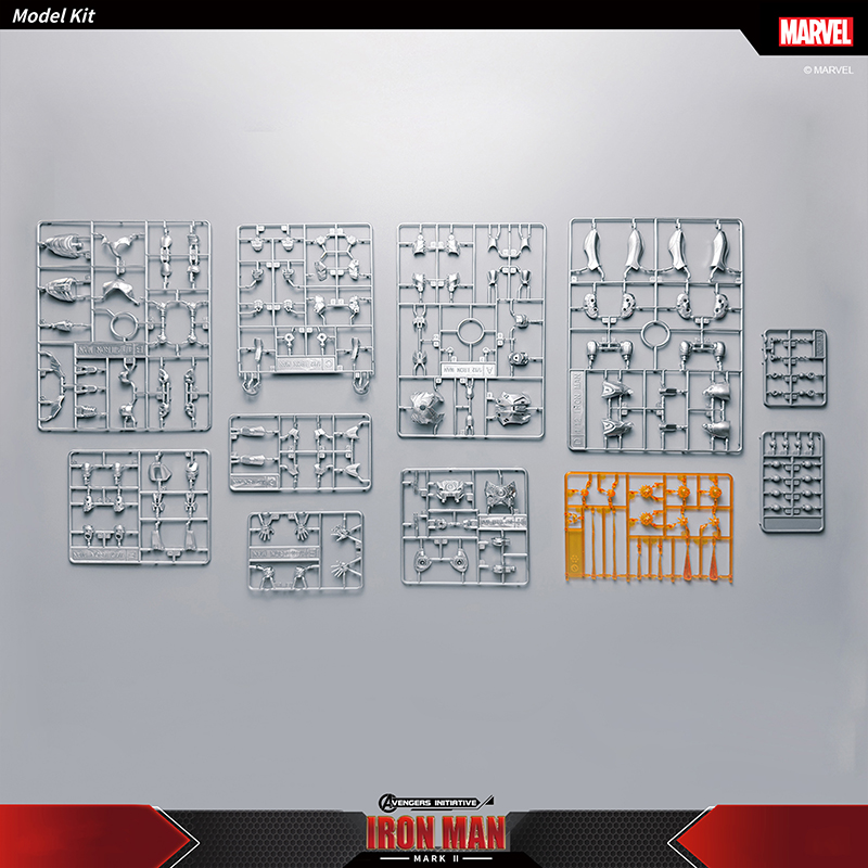 Action Figures Toy Fondjoy The Avengers Marvel Iron Man MK2 Authentic Assemble Toy Iron Man Model 15cm ABS Material 1/12 Scale Action Figures Toy Boy 