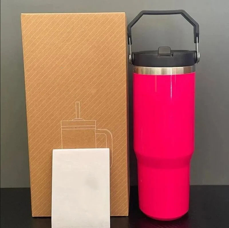 30oz Stainless Steel Tumbler Vacuum Insulated Water Bottle for Home Office Car Reusable Cup with Straw Leak Resistant Flip Cold for 12 Hours Tumblers