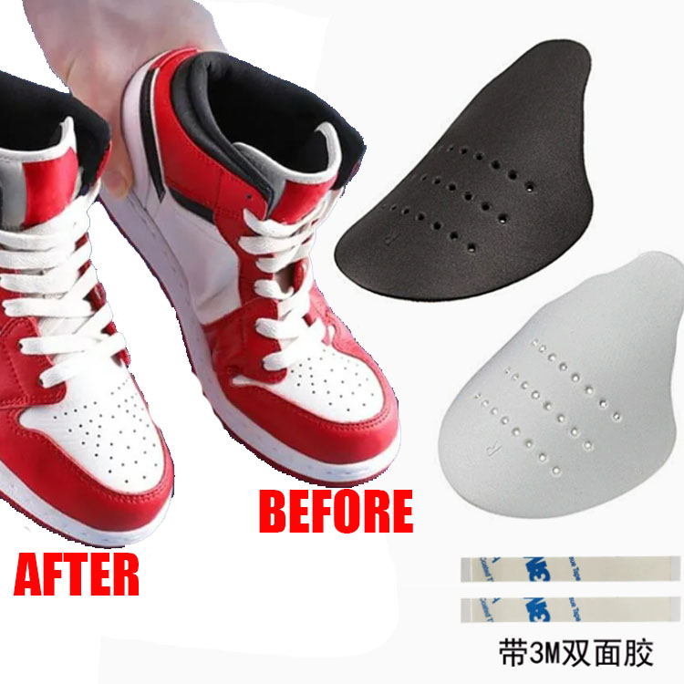 hot black white colors Crease Protector Shoe Anti Crease Bending Crack Toe Cap Support Shoe Stretcher Lightweight Keeping Shield Sneakers