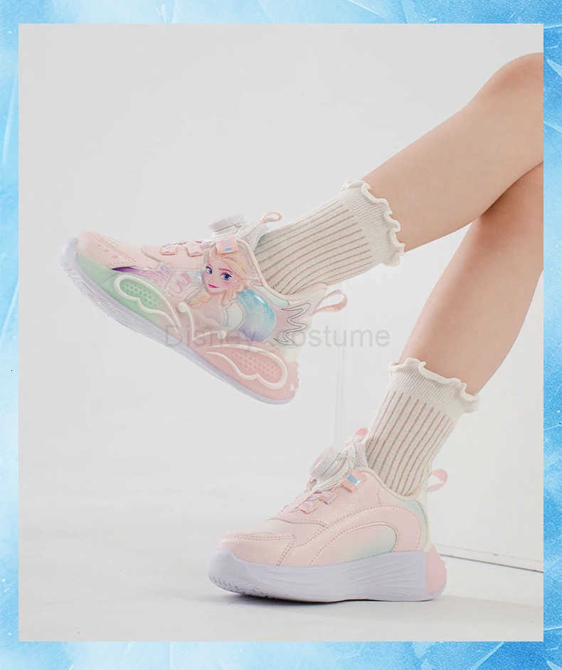 Disney Elsa Princess Light Up Sneakers for Autumn and Winter H251101