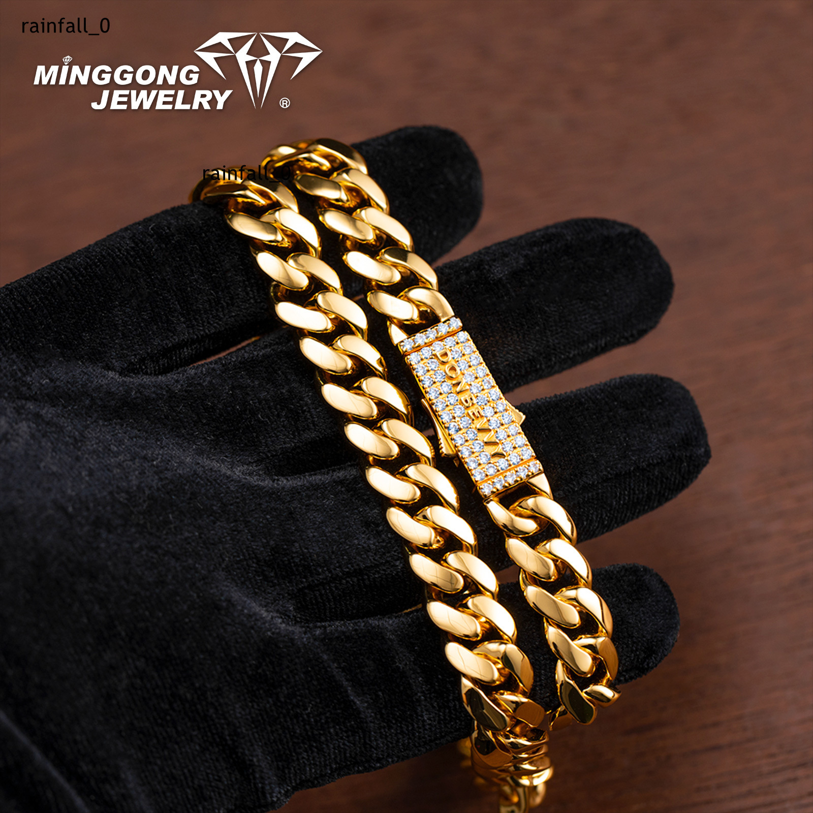 Custom 10mm S925 Miami Cuban Chain Necklace VVS D Color Moissanite Clasp Factory Direct Passes Diamond Test Hiphop Style for Men