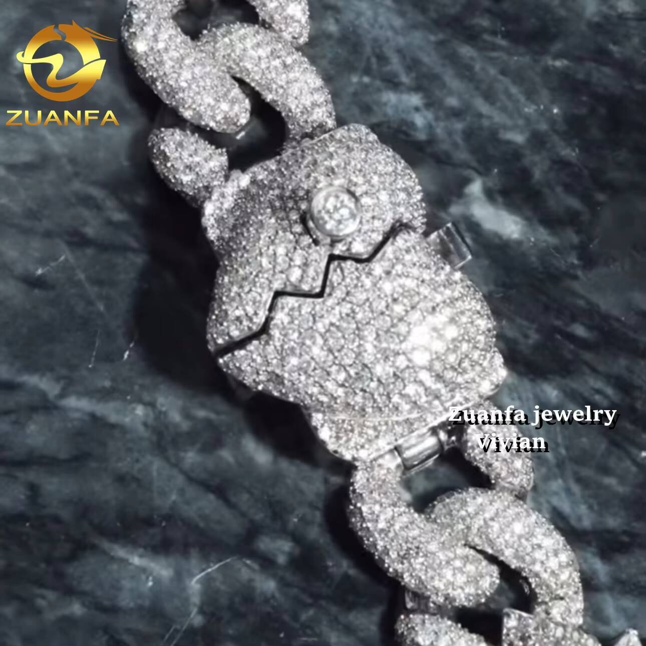 Custom Hip Hop Pendant VVS Moissanite Luxury Siler 925 Fashion Iced Out Fine Jewelry Custom Chain Pendant