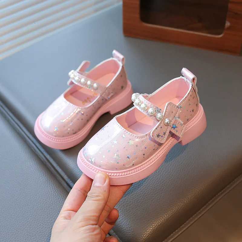 Girls Princess Shoes with Stars Kids Dance Shoes Round Toe for Party 2025 New Fashion Children Flat Shoes Nonslip Sweet CuteT251101