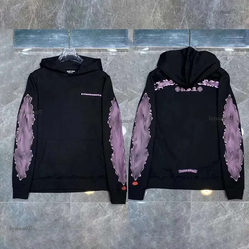chrome herts Hoodie Designer Men chrome Graphic Sweatshirts Pullovers High Street Letter Printed Zippers Long Sleeves Graffiti Cross Sanskrit hoodie 0f3