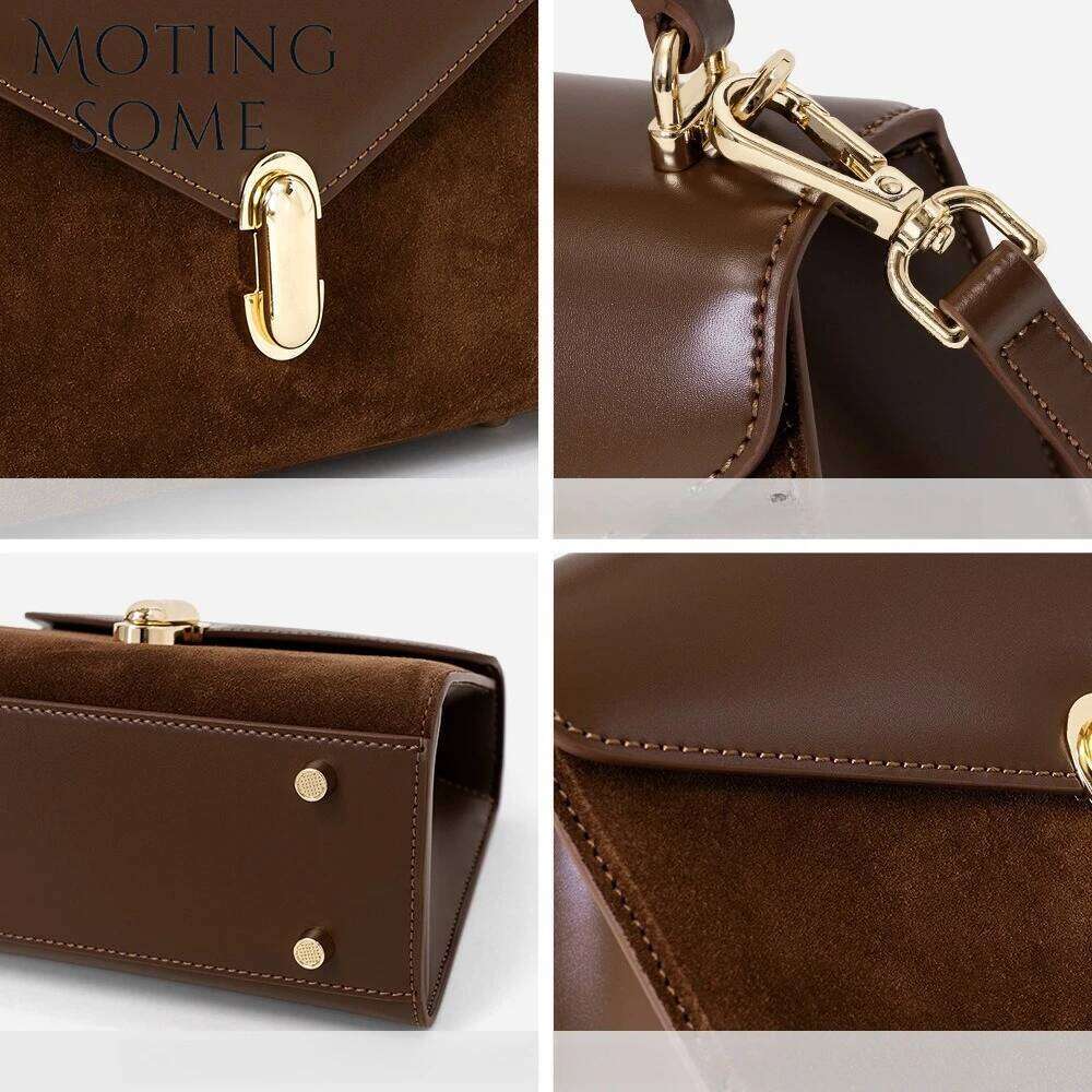 Luxury Bag Designer Designer Woman Handbag Suede Patchwork Leather Mini Shoulder Bag Small Square New In Winter Purse