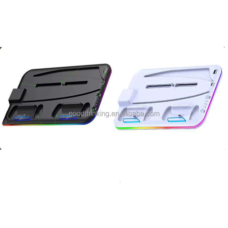 Headphone CD Disk Storage RGB LED Light Dual Game Controller Cool Fan for P5 Charger Stand