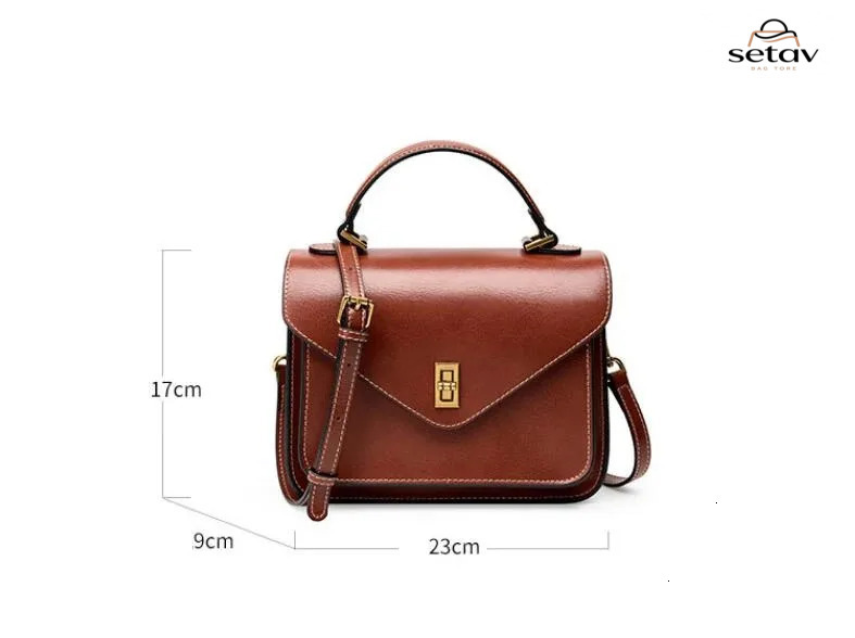 Women's Genuine Leather Bag Vegetable Tanned Cowhide New High Grade Handbag Shoulder Crossbody Messenger Bags Ladies Female Zipper Bagvoyage