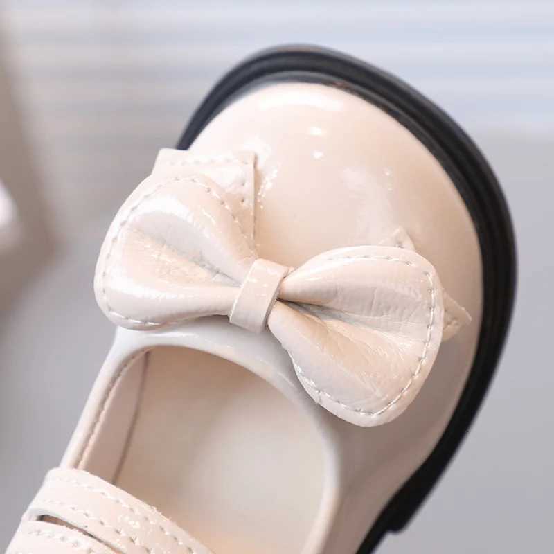 Children Girls Shoes Soft Bottom NonSlip Spring Summer Kids Korean Style Fashion Bowknot Breathable Design Casual Leather ShoesT251101