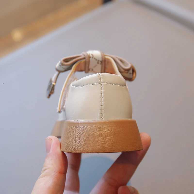 Girl Princess Small Shoes Spring and Autumn Fashion New Dance Shoes Big Girl Child Bow Solid Color Single ShoesT251101