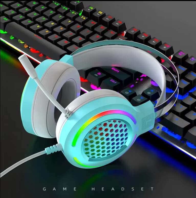 G12 RGB Wired Gaming Headset High Performance 7.1 Surround Sound Cool Colorful Microphone USB for Mobile Phone Aviation Travel