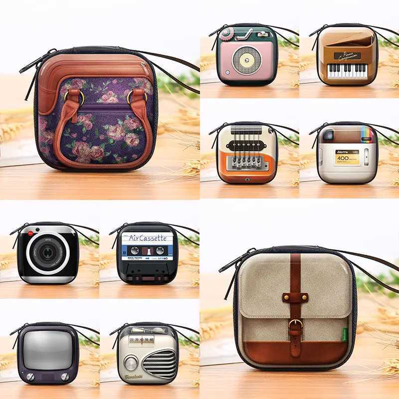 Hot Creative Retro Coin Purse Cute Tinplate Square Money Bags Portable Mini Wallet Earphone Key Storage Box Girls WholesaleW251101