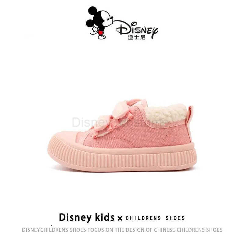 Disney 001Classmates Two Cotton Canvas Shoes 2025 Winter Girls Indoor Shoes Cute Super Soft Nonslip Boys Board Shoes H251101