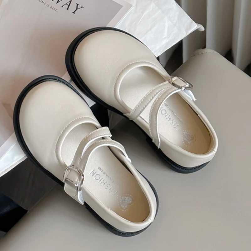 Fashion Girls Shoes British Style Kids Leather Shoe Soft Soled Child Casual Shoes Anti Slip Girl Princess Shoe Simple Kids ShoesT251101