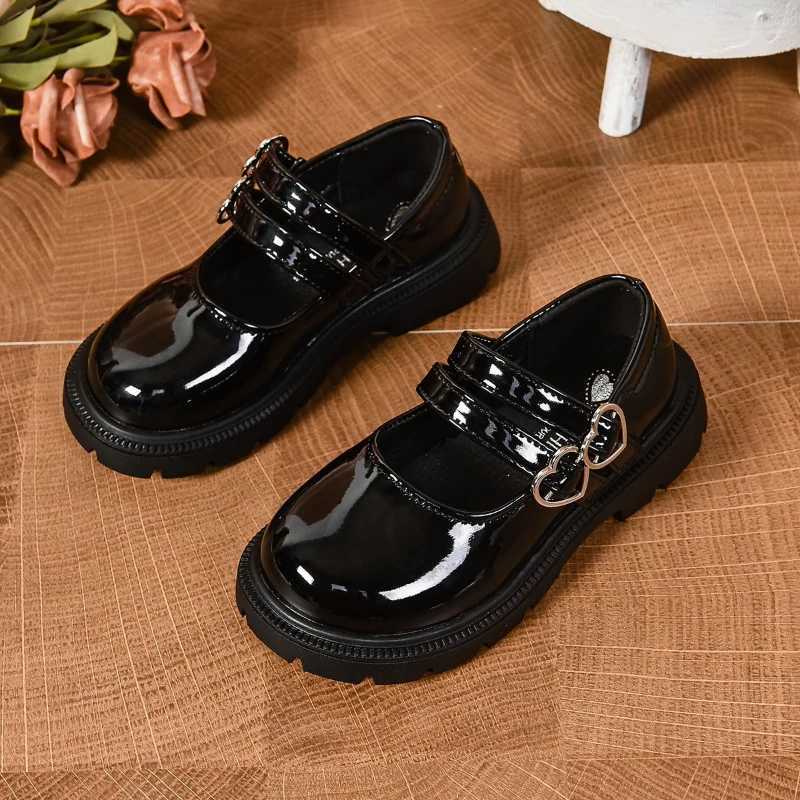 Fashion Girl Leather Shoe New Versatile Princess Shoes Trendy Classic Kid Shoe Sweet Comfort Anti Slip Mary Jane Elegant SandalT251101