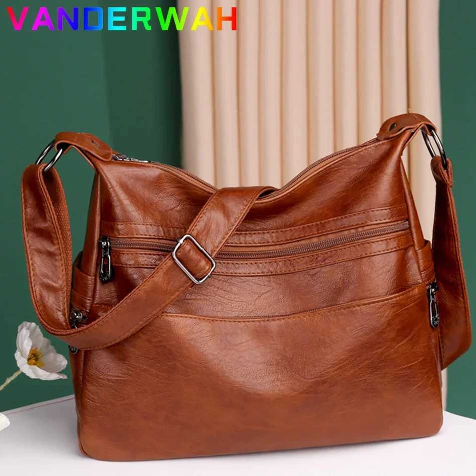 3 Layers Zippers Shoulder Handbag High Quality Big Shoulder Crossbody Bags Luxury Designer Messenger Sac Small Casual Tote BagsW251101