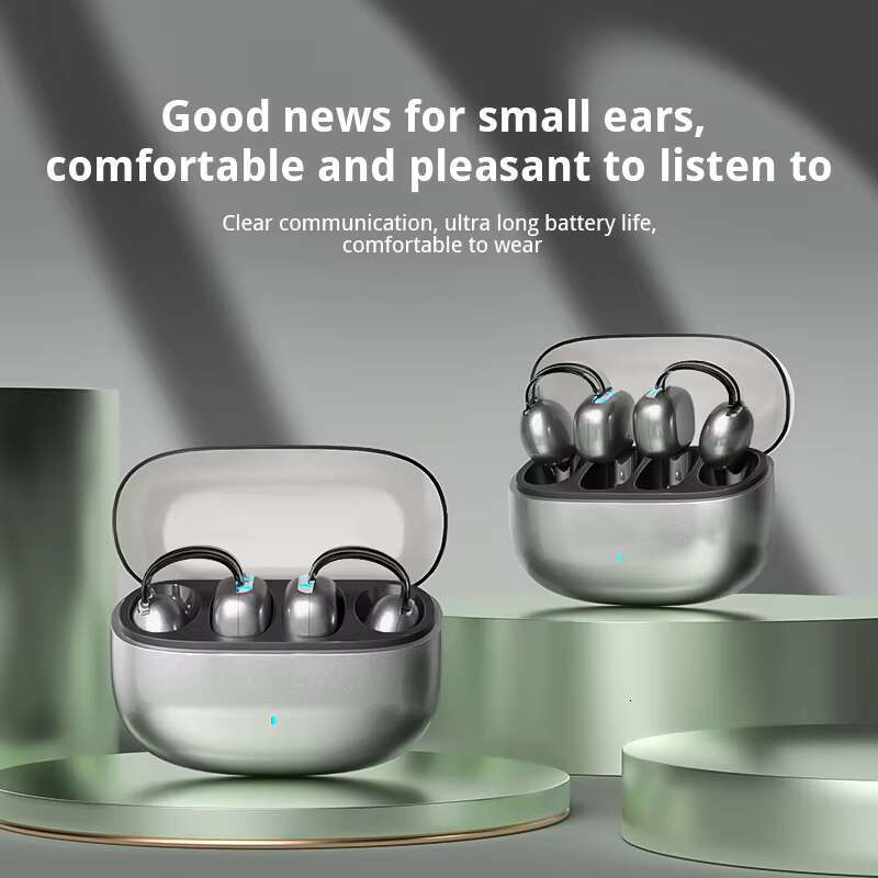 Private Model Customizable Wholesale Prices Gaming Bass Headphone Clip High Quality Earbuds with Charging case for Small Ear