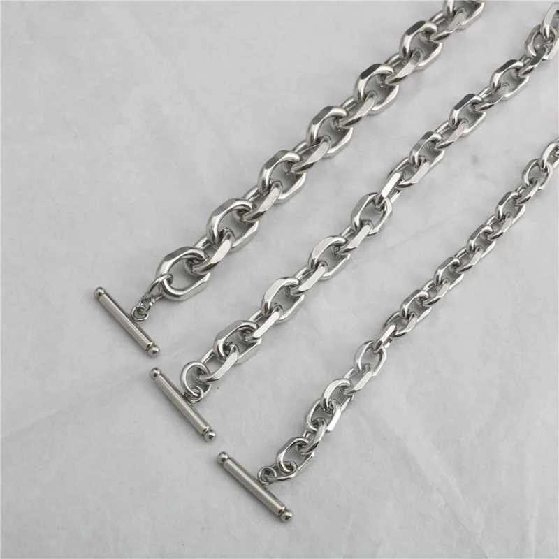 Fashion Corner O-Buckle Bracelet Simple Hip Hop Trend Stainless Steel Bracelet Hot Selling Y250329