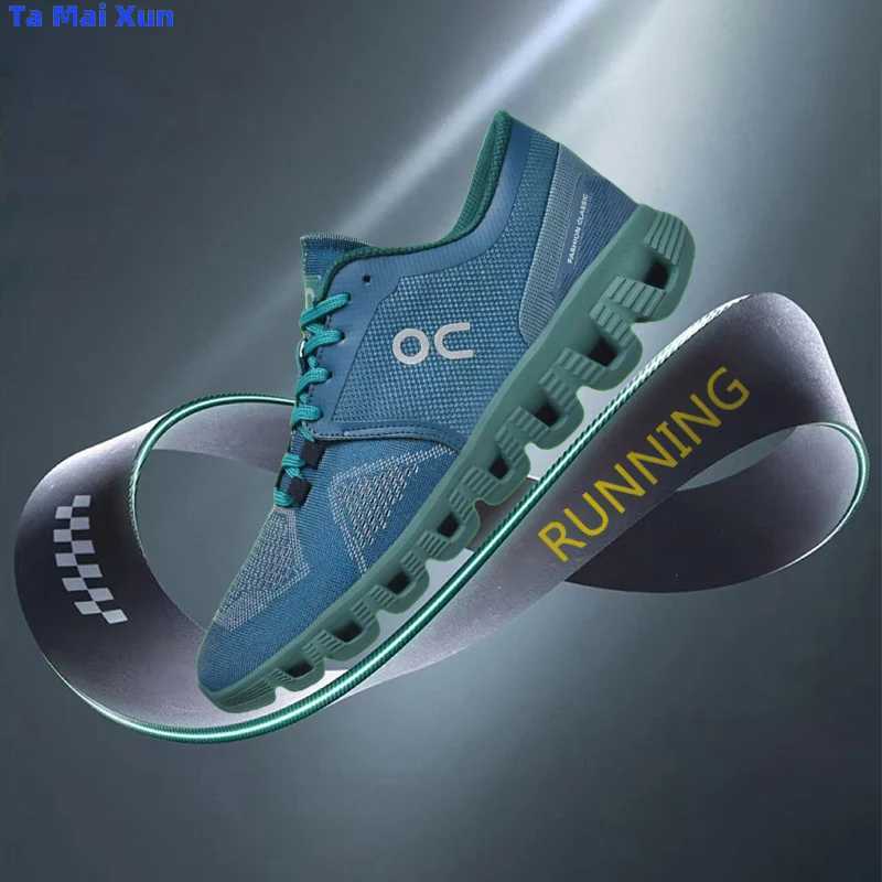 Men High Rebound Cushionedfly Woven Breathable Running Suitable Any Season Hot Comfy Lightweight Sports New Shoes Mens Trainersc250403