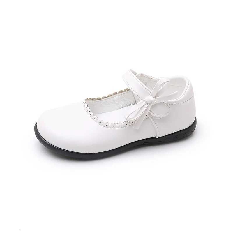Fashion Girls Leather Shoe2025autumn New Style Westernstyle Child Flat Shoe Retro Girl School Performance Girls Versatile ShoesT251101
