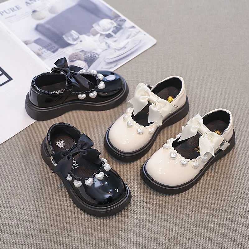 Fashion Girls Shoes Spring New Kids Leather Shoe Anti Slip Mary Jane Shoes Soft Soled Girls Casual Shoe Simple Womens ShoesT251101