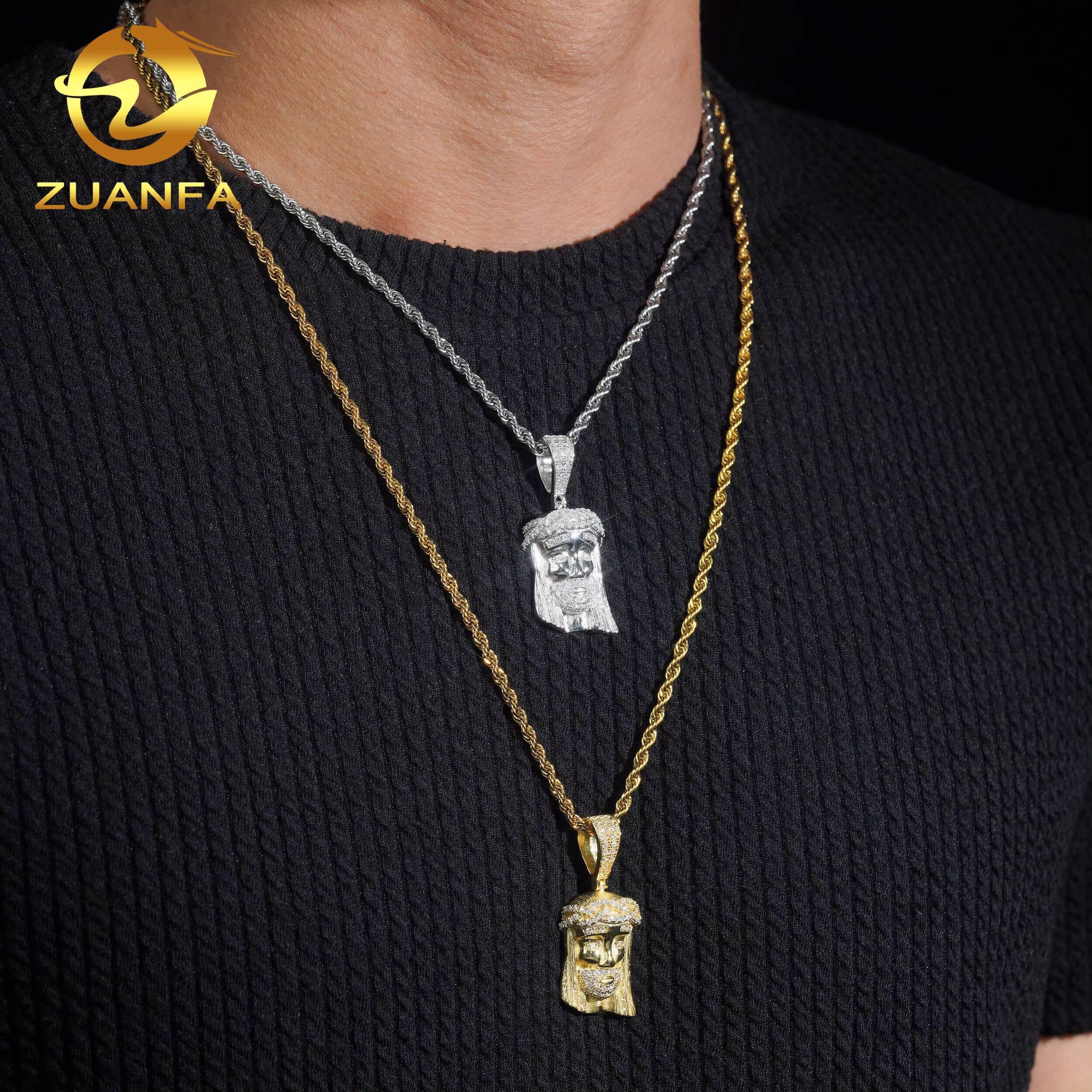 Everyday Fine Jewelry 42mm Tall Jesus Piece Iced Out Jewelry Rapper Custom Moissanite Pendant Jesus Pendant Pass Diamond Tester