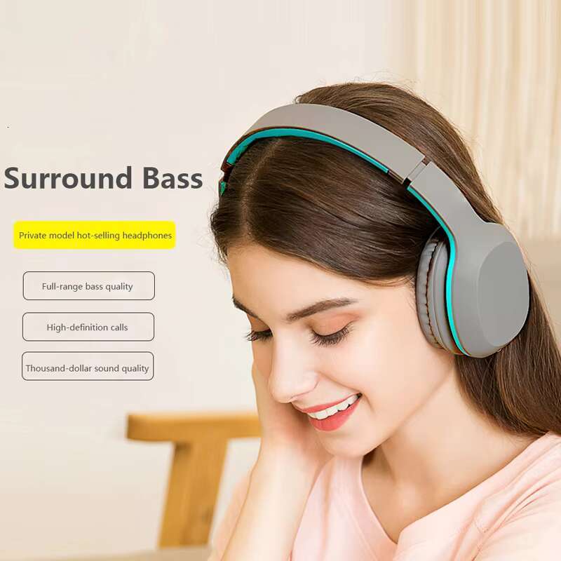 Hot Sale Bass Microphone, Wireless Bluetooth With Music and Gaming Headphones