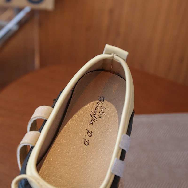 216 Years Old Girls Leather Shoes Four Seasons Leopard Shallow Mouth Girls Princess Shoes Flat Nonslip Childrens Single ShoesT251101