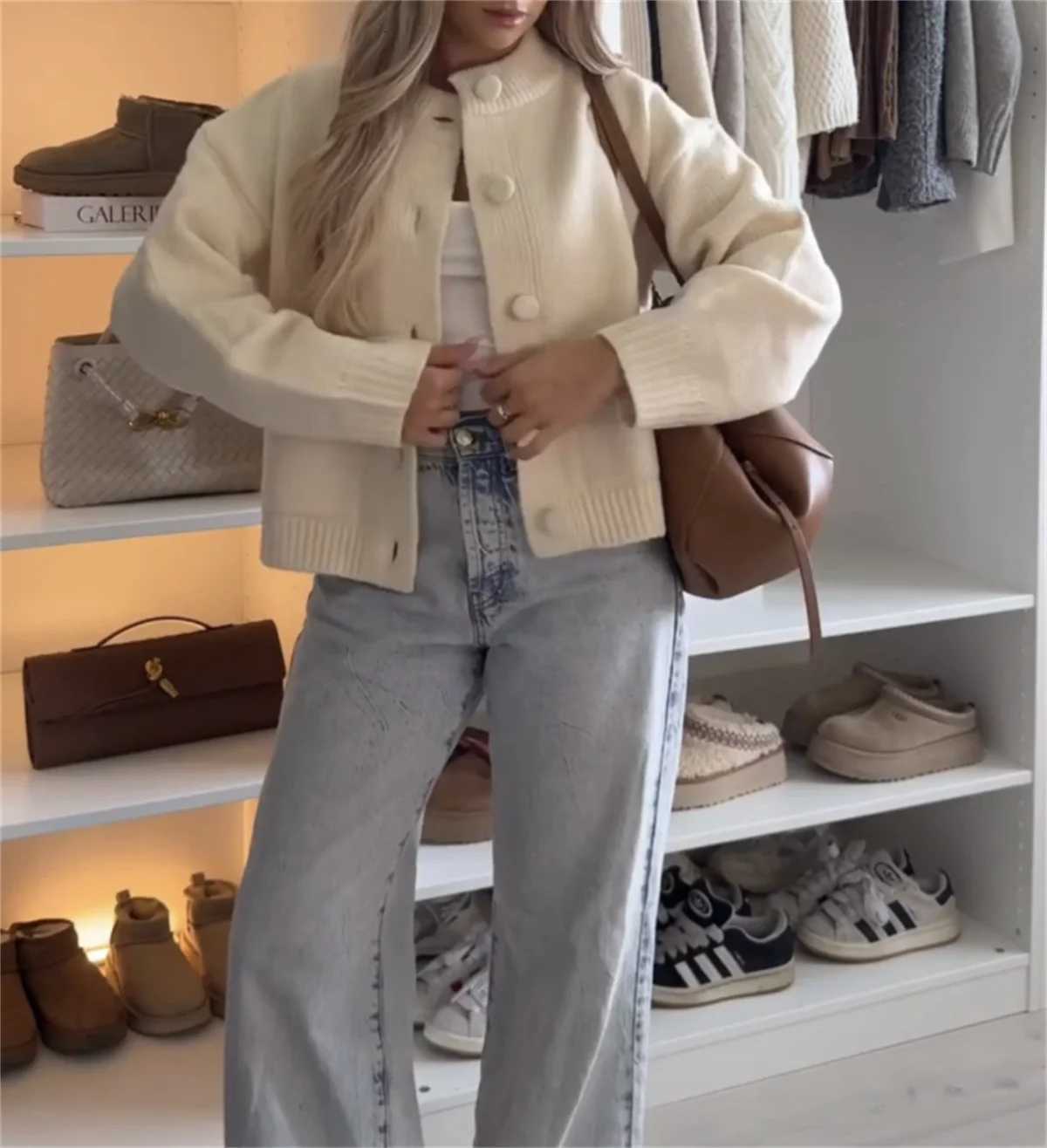 Women Fashion French Knitted Cardigan Single Breasted Pocket O Neck Coat Lady Elegant Casual Sweater Coats Streetwear Chic SolidT251101