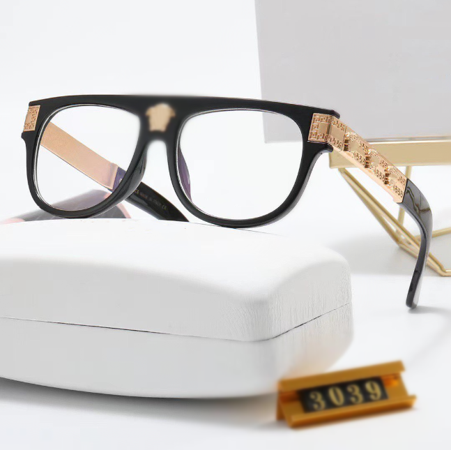 Stylish metal frame Blue light glasses Designer Sunglasses Brand eyewear Decorative Glasses Luxurious goggles for charm Man Woman